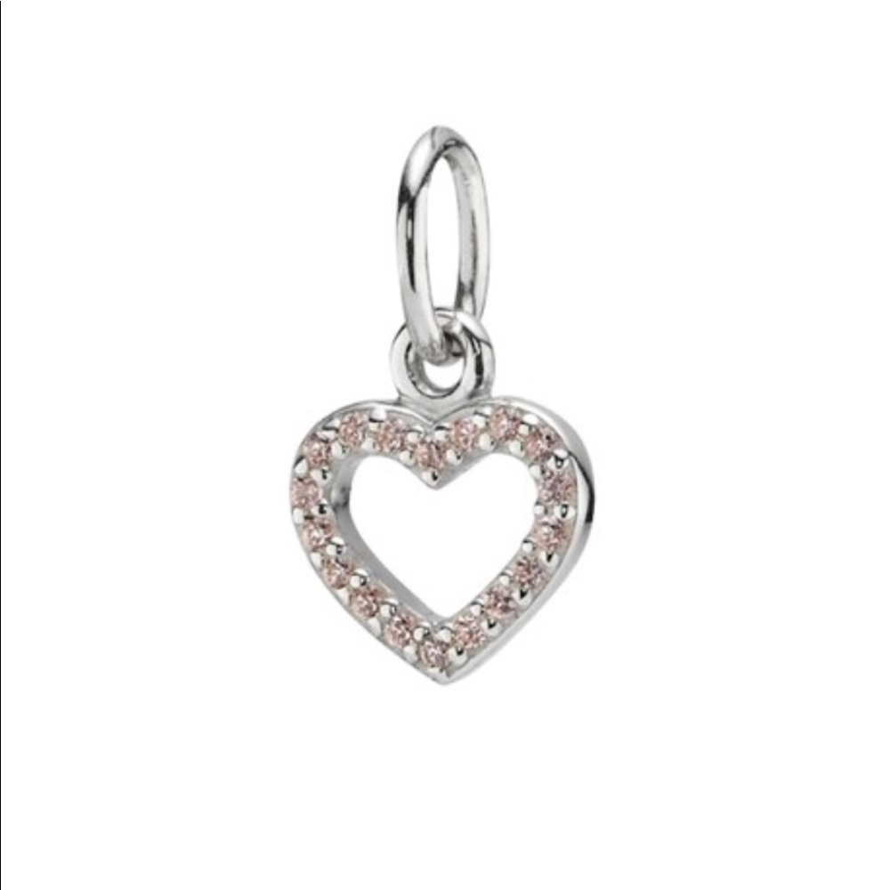 Pandora Be My Valentine Heart pink cz charm